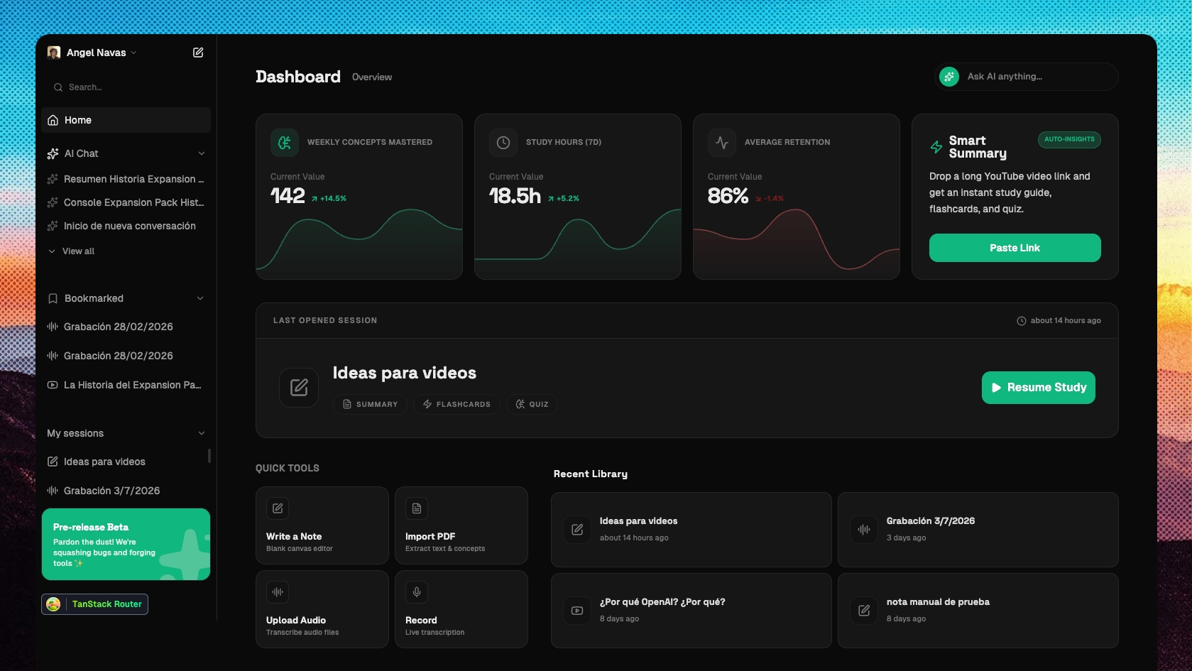 Syntable workspace preview